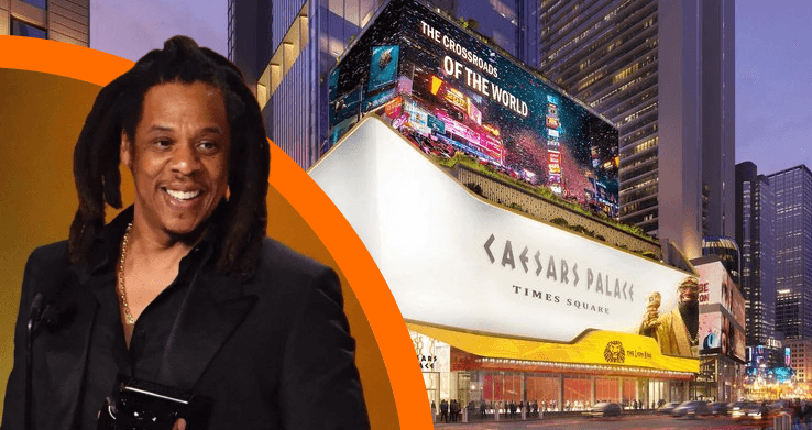 Jay-Z Aims at Casino Tycoons: The Caesars Project in Times Square